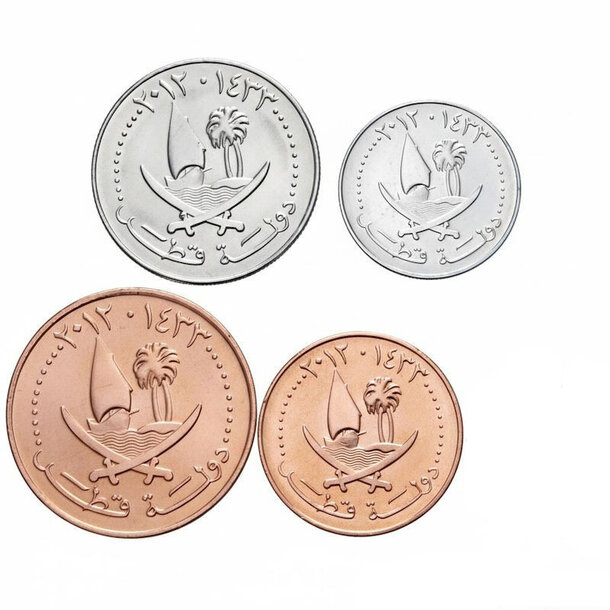 Set mincí katar 2002-2008 - Set mincí - Katar 4 ks 2002-2008-2