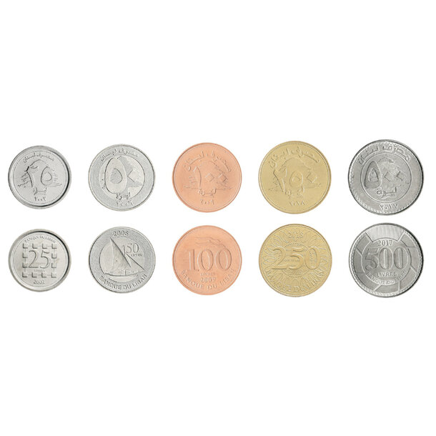 Set mincí libanon 2002-2015 - Set mincí - Libanon 5 ks 2002-2018