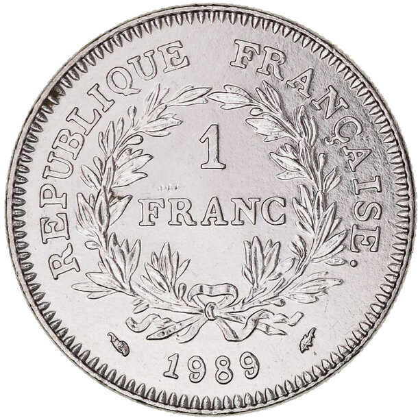 1 franc francúzsko 1989 - generálne stavy - 1 Franc Francúzsko 1989 - Generálne stavy-2