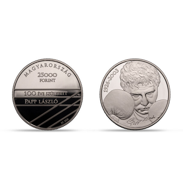 25 000 forint maďarsko 2026 - lászló papp - proof - 25 000 Forint Maďarsko 2026 - László Papp-3
