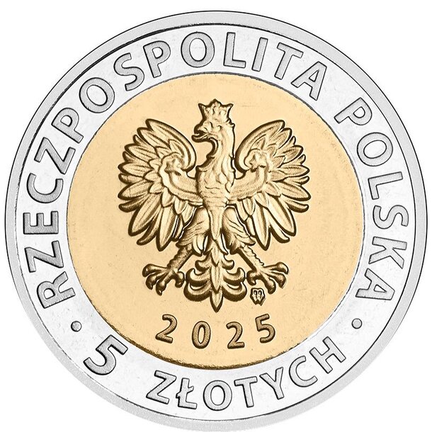 5 zloty poľsko 2025 - radnica v brzegu - 5 Zloty Poľsko 2025 - Radnica v Brzegu-2