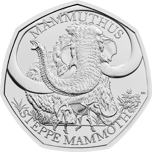 50 pence veľká británia 2024 - mammuthus - mamut
