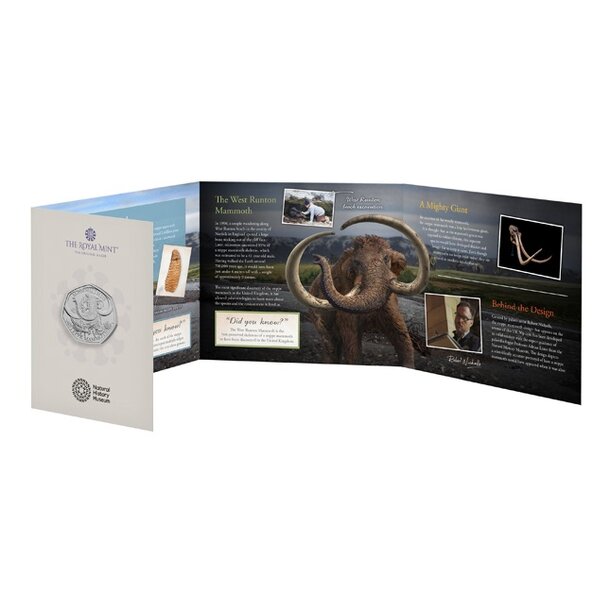 50 pence veľká británia 2024 - mammuthus - mamut1