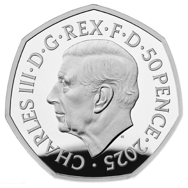 50 pence veľká británia 2025 - snehuliak - 50 Pence Veľká Británia 2025-Snehuliak-2