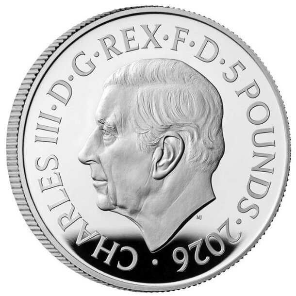 5 pounds veľká británia 2026 - kráľovná viktória - proof - 5 Pounds Veľká Británia 2026 Kráľovná Viktória-2