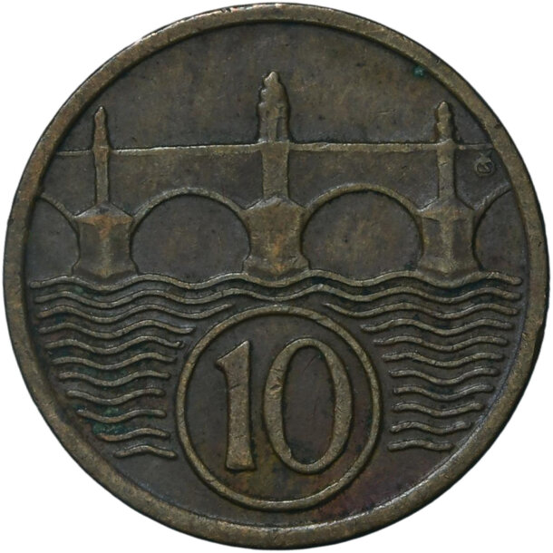 10 halier československo 1935 - 10 Halier ČSR 1935-3