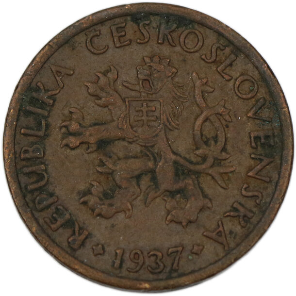 10 halier československo 1937 - 10 Halier ČSR 1937-2