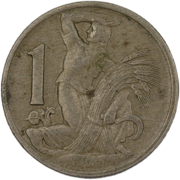 1 koruna československo 1922 - 1 Koruna ČSR 1922 4-1