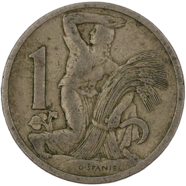 1 koruna československo 1923 - 1 Koruna ČSR 1923-1