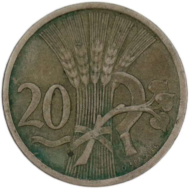 20 halier československo 1921 - 20 Halier ČSR 1921-3