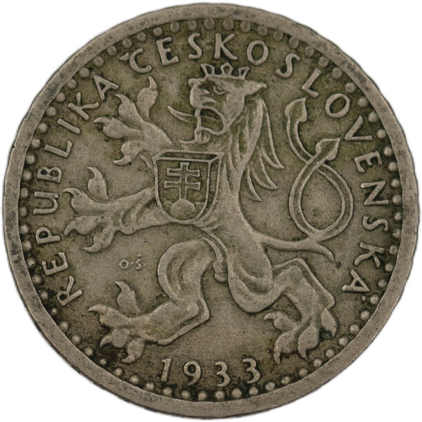 25 halier československo 1933 - 25 Halier ČSR 1933-08