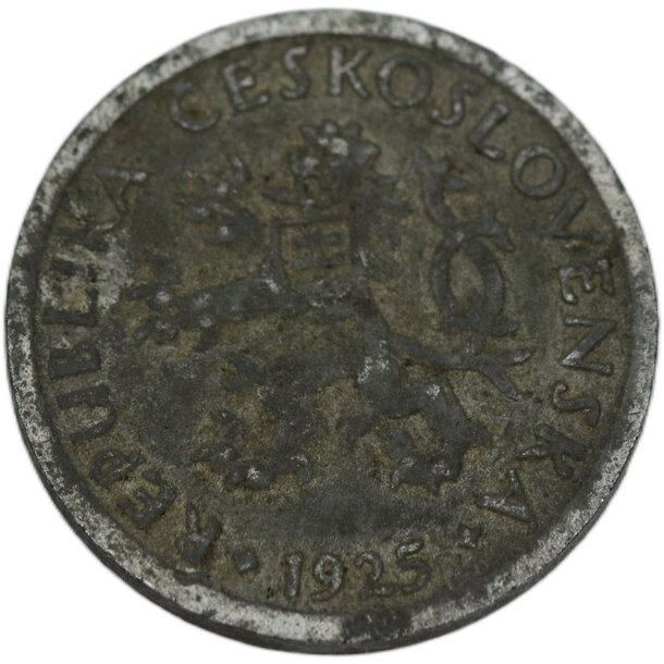 2 halier československo 1925 - 2 Halier ČSR 1925-2