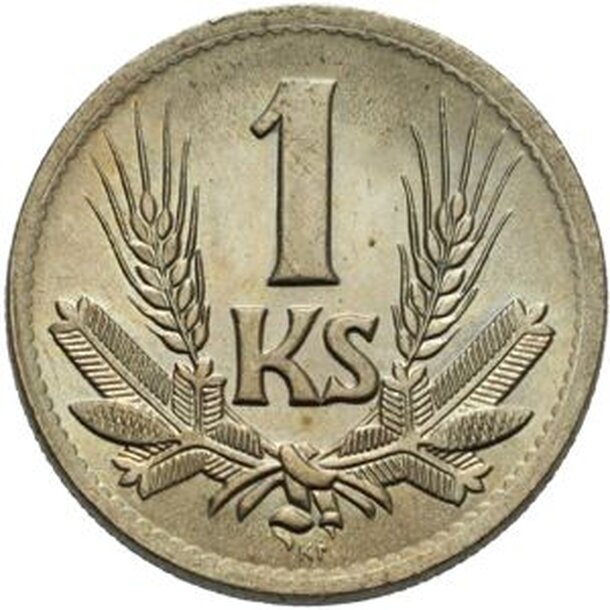 1 koruna slovensko 1945 - 1 Koruna Slovensko 1945-1