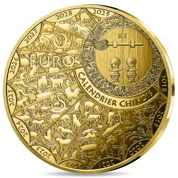 50 euro francúzsko 2026 - rok koňa - proof - 50-euro-rok-kona-2