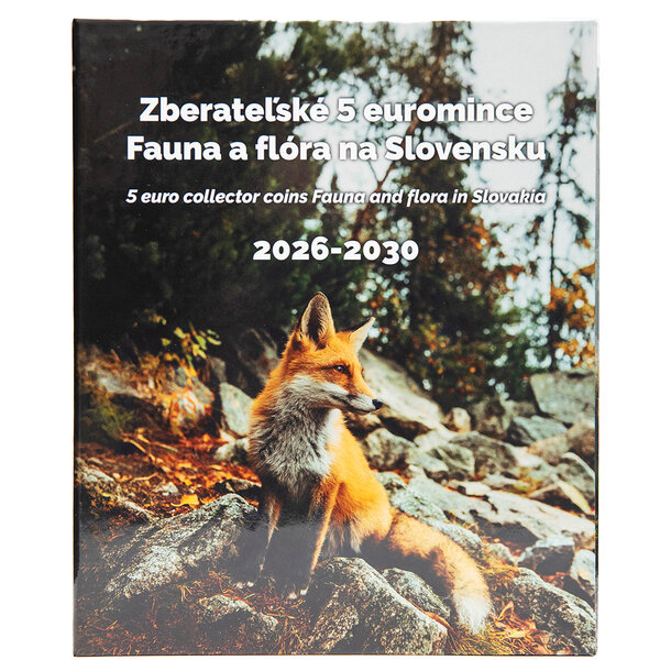 Album na mince 5 € (fauna a flóra) 2026-2030 var. 2 - Album na mince 5 euro Fauna a flóra 2026-2030 var. 2-1