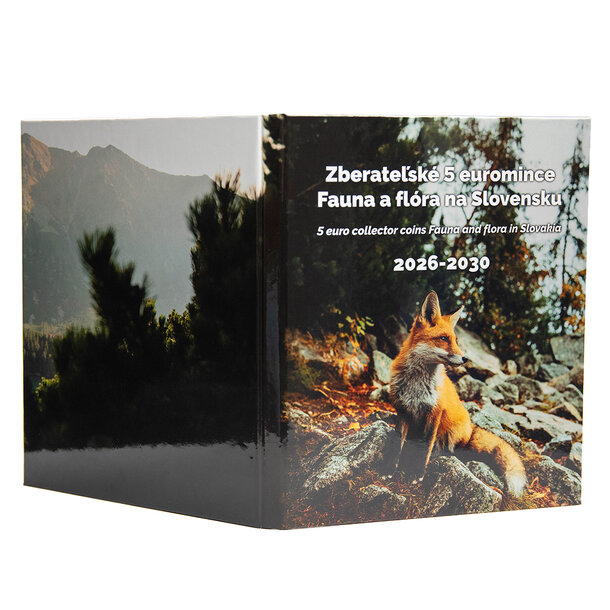 Album na mince 5 € (fauna a flóra) 2026-2030 var. 2 - Album na mince 5 euro Fauna a flóra 2026-2030 var. 2-3