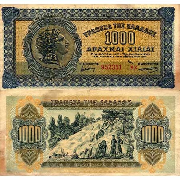 greece-1000-drachmas-1941-p