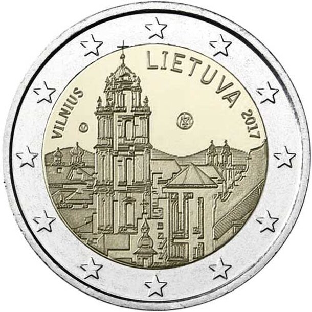 litva-2017-2-euro-vilnius