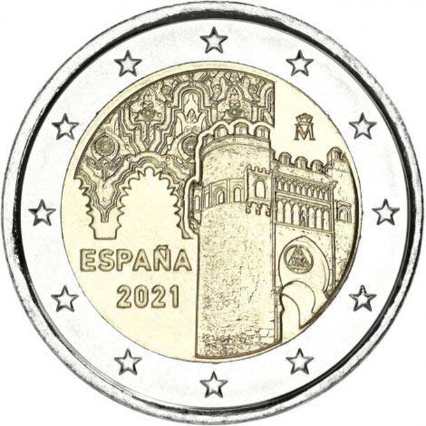 espanja-2021-2-euro-toledo-