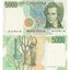 5000 lire 1985 taliansko - Bankovka Taliansko 5000 Lire 1985 - 111b