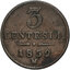 3 centesimi františek jozef i.1852 m - 3-centesimi-1852-m-frantisek-josef-i-1