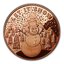 Medená minca snehuliak 1 unca - 1oz-copper-let-it-snow-snowman-round-obverse
