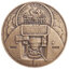 Medaila slovensko 2024 - 100. výročie razby 5 haliernika 1924 - medaila-5hal_mosadz-2