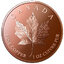 Medená medaila kanadský javorový list 1 unca - Medená medaila Kanadský javorový list 1 Oz (unca)