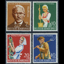 Series of Stamps FRG 1958 - Charity Stamps
