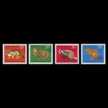 Series of Stamps FRG - Berlin 1968 - Endangered Animals