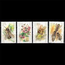 Series of USSR Stamps 1989 - Bees
