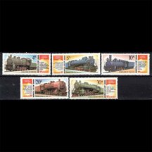 Series of USSR Stamps 1986 - Steam Locomotives