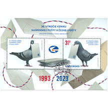 Sheet stamped Slovakia 2023 - 30th anniversary of the establishment of Slovak Post