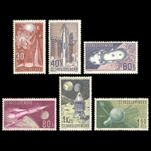 Series of Stamps Czechoslovakia 1962 - Space Research