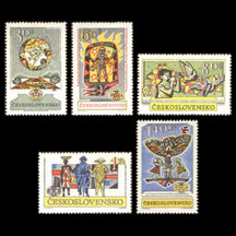Series of stamps Czechoslovakia 1962 - Exhibition PRAGA 1962