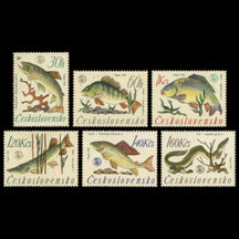 Series of Stamps Czechoslovakia 1966 - Fish