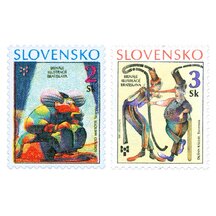 Series of Stamps Slovakia 1995 - Biennial of Illustrations