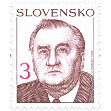 Stamp Slovakia 1993 - President Michal Kováč