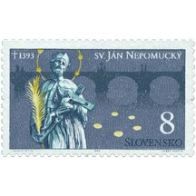 Stamp Slovakia 1993 - Saint John of Nepomuk