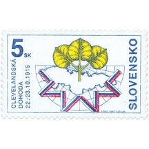 Stamp Slovakia 1995 - Cleveland Agreement