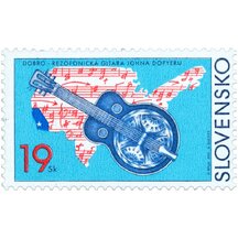 Stamp Slovakia 2001 - Dobro Guitar