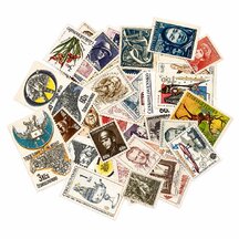 Package of postage stamps - Czechoslovakia