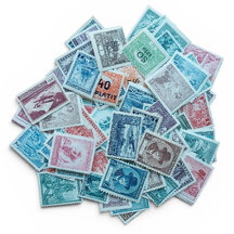Package of postage stamps - Czechoslovakia