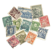Package of postage stamps - Czechoslovakia