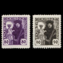 Series of stamps Czechoslovakia 1920 - Hussite