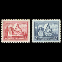 Series of stamps Czechoslovakia 1935 - Battle of Arras