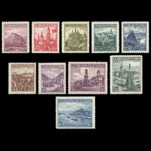 Series of Stamps Czechoslovakia 1936 - Castles and Towns