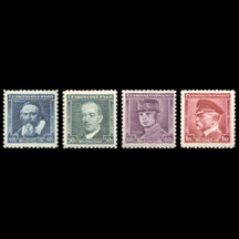 Series of Stamps Czechoslovakia 1936 - Portraits