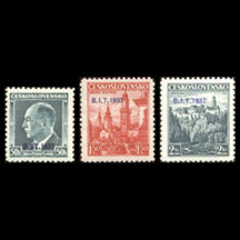 Series of Stamps Czechoslovakia 1937 - B.I.T.