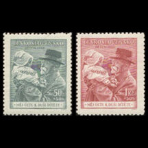 Series of stamps Czechoslovakia 1938 - For Children